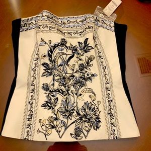 White House black market. New with tags gorgeous embroidered size 0 bustier top